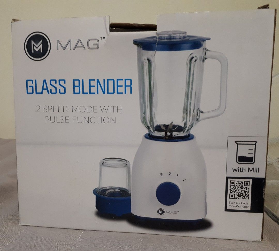 MAG 1.5L Glass Blender with Mill, TV & Home Appliances, Kitchen