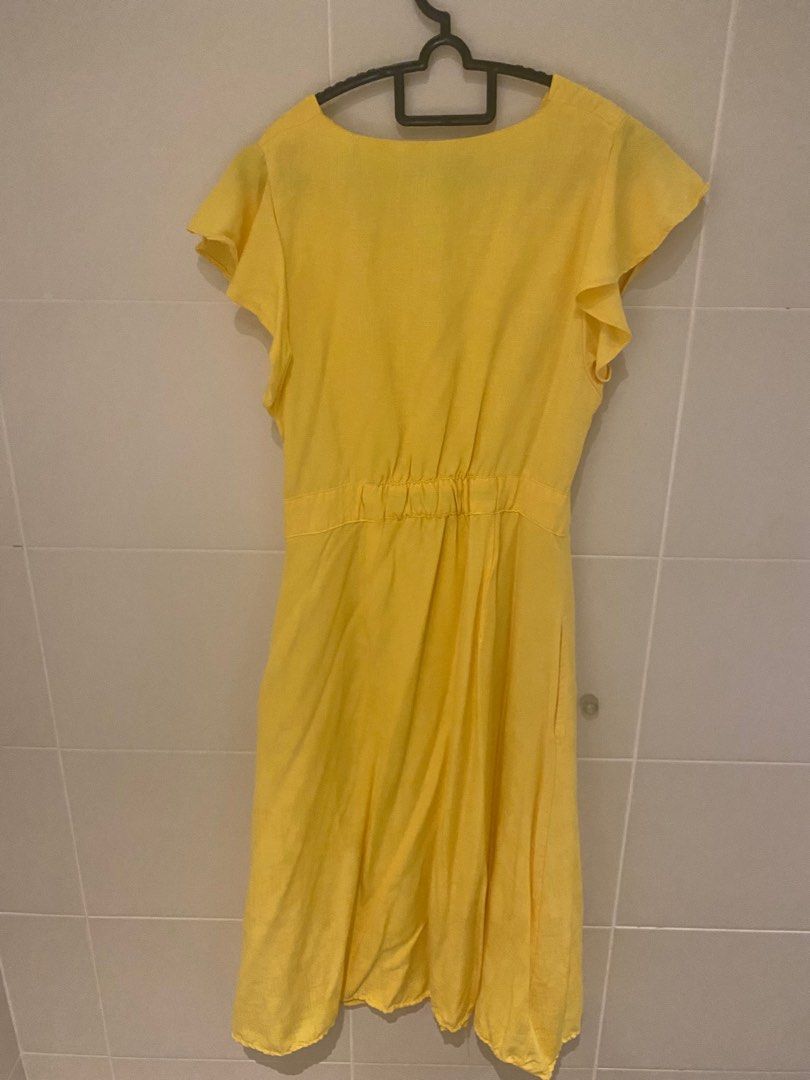 Mango yellow dress, Women's Fashion, Dresses & Sets, Dresses on Carousell