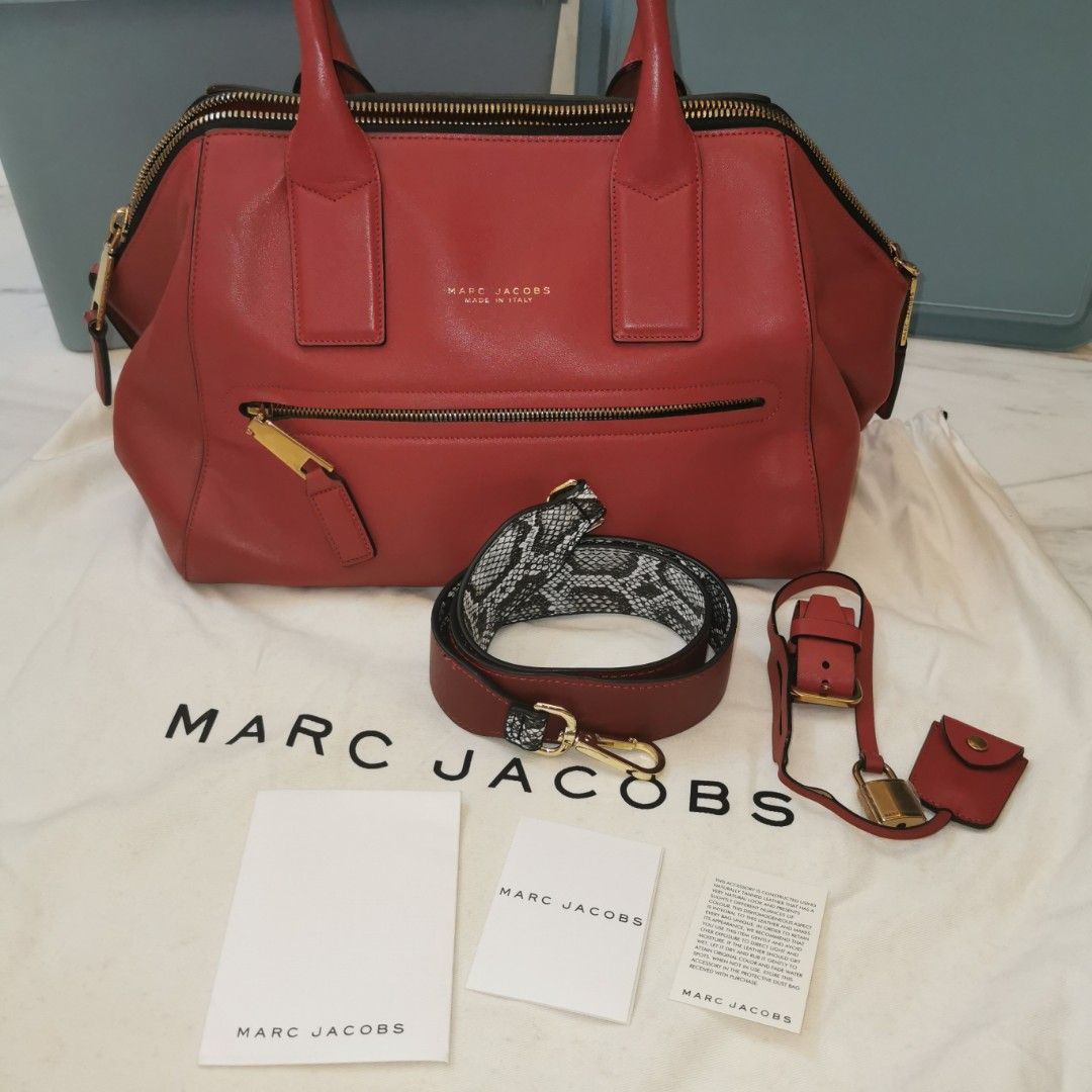 90 Off MARC JACOBS Textured Calfskin Large Incognito Satchel