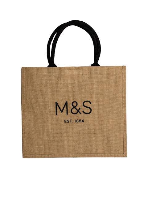 Marks and Spencer jute bag Luxury Bags Wallets on Carousell