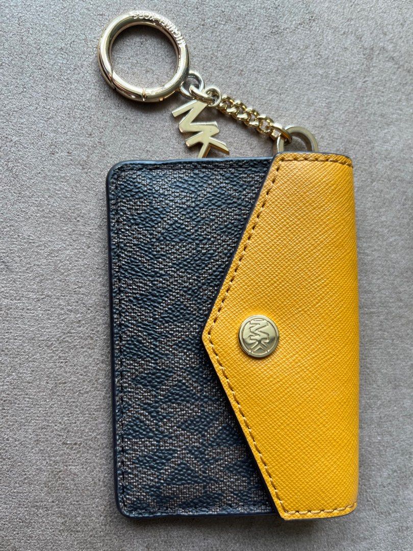 Michael Kors coin pouch + key chain, Women's Fashion, Bags & Wallets,  Wallets & Card Holders on Carousell