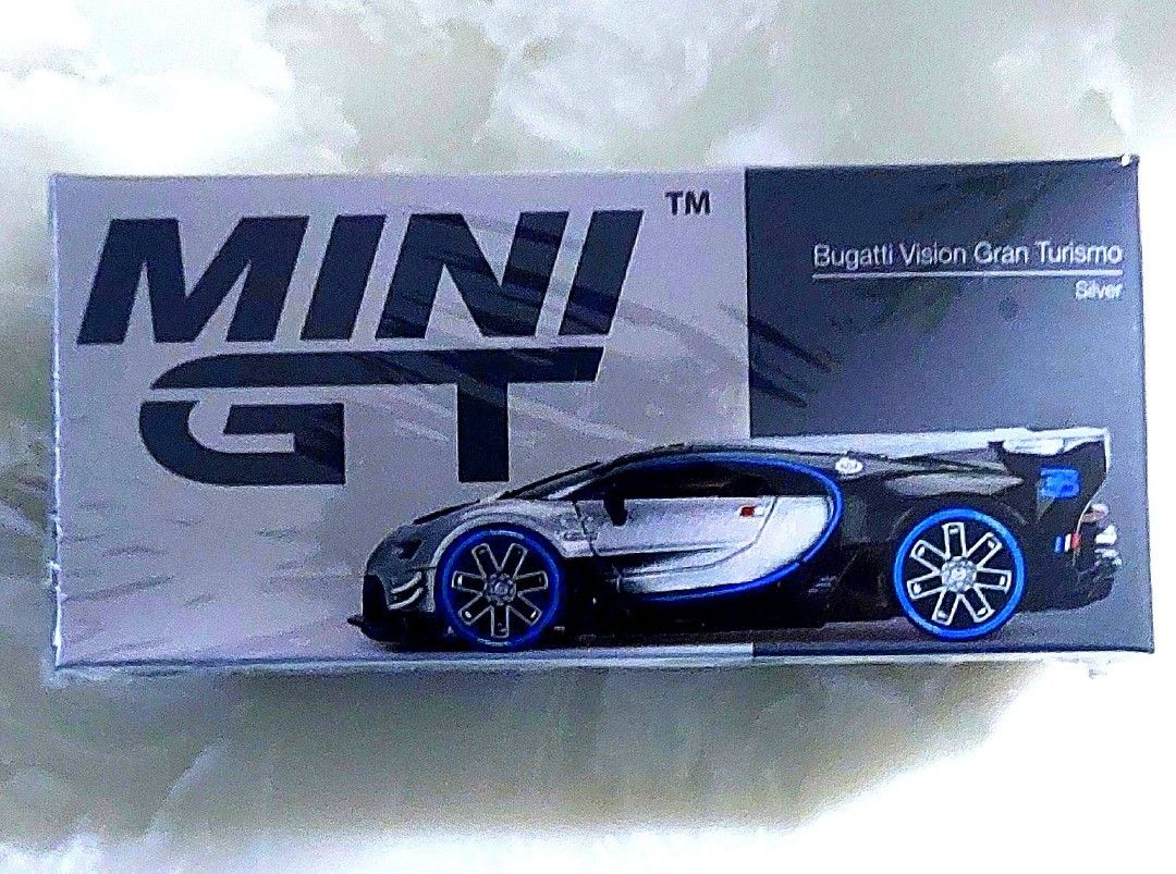 Bugatti Vision Gran Turismo 1:64 TSM Model, Blu Chiaro, MIJO Exclusive, Diecast 2022