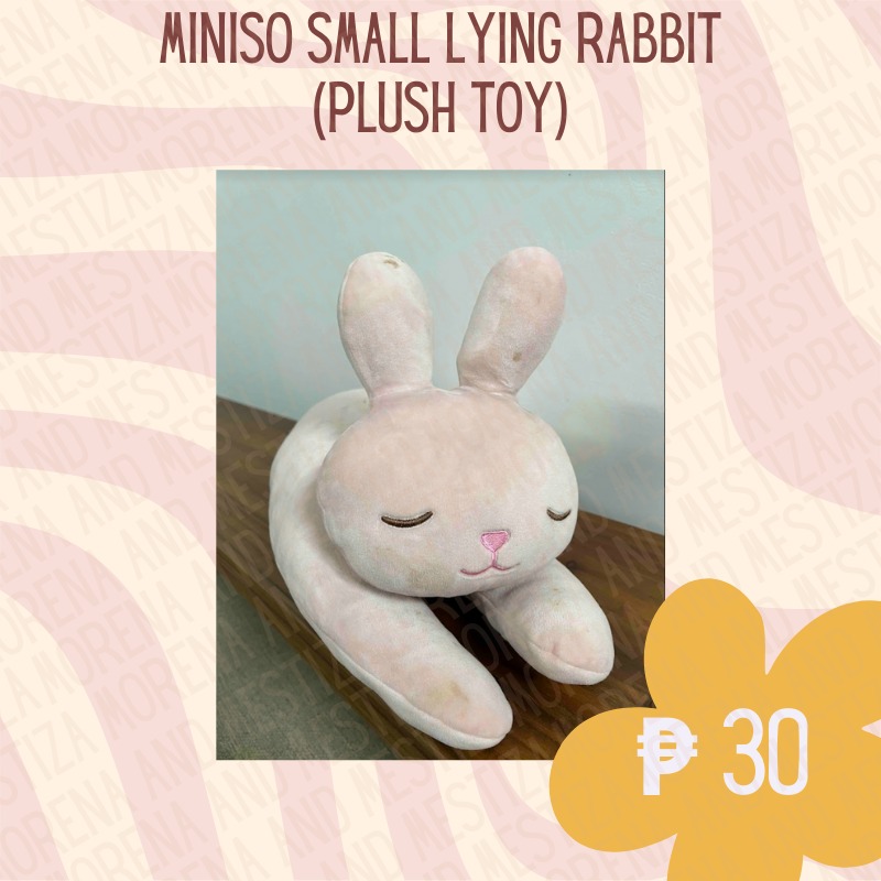 Miniso Light Pink Rabbit Stuffed Toy (Plushie), Hobbies & Toys, Toys