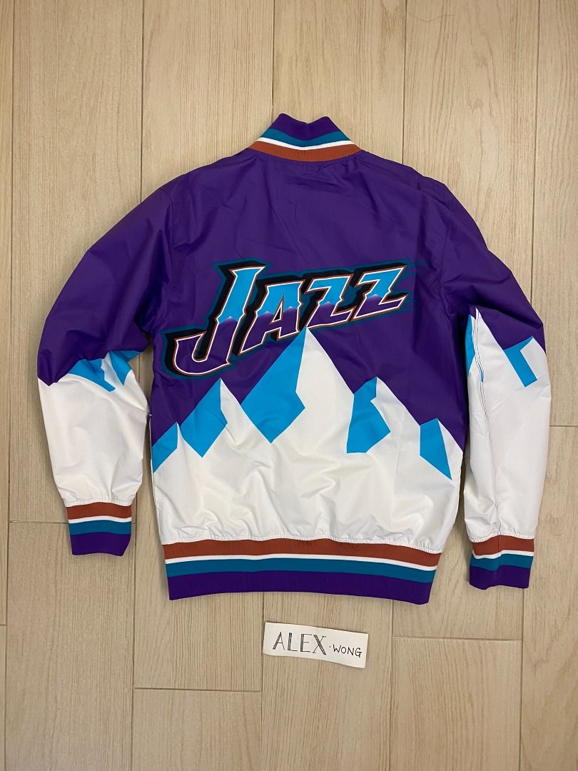 Utah jazz warm up jacket outlet