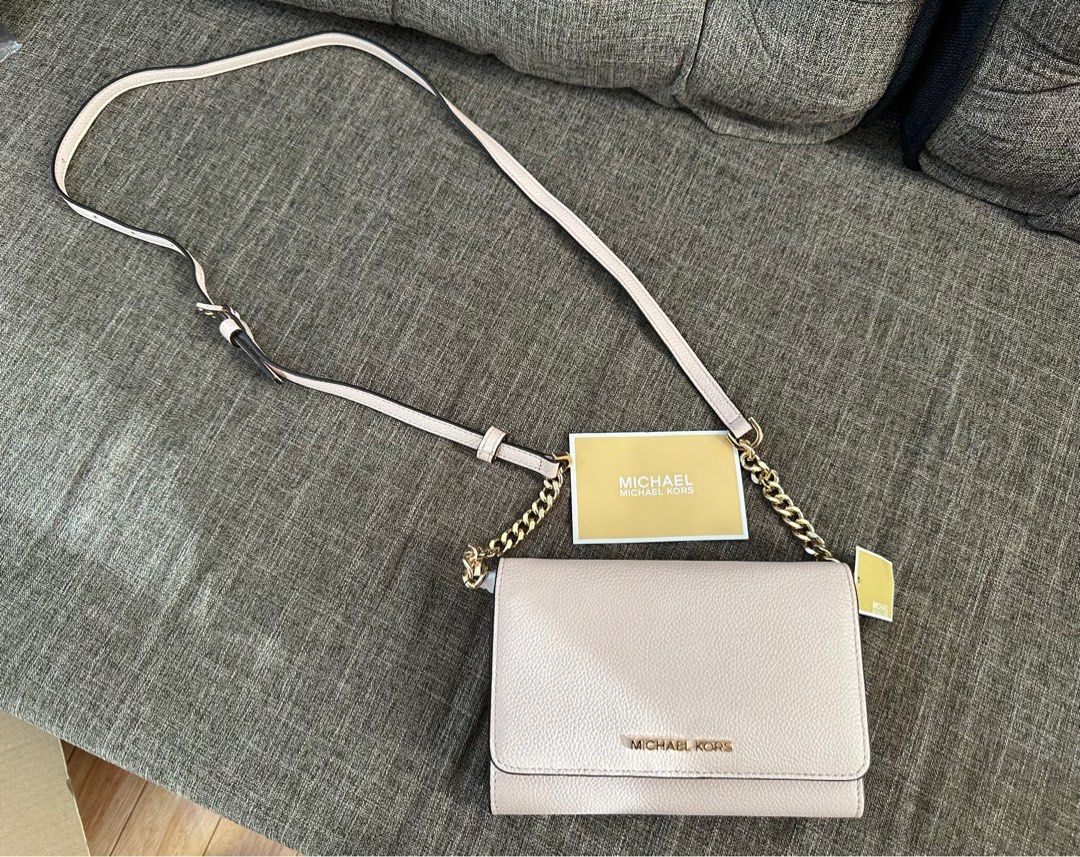 Michael Kors Jet Set Travel Phone Wallet Crossbody Sling Bag