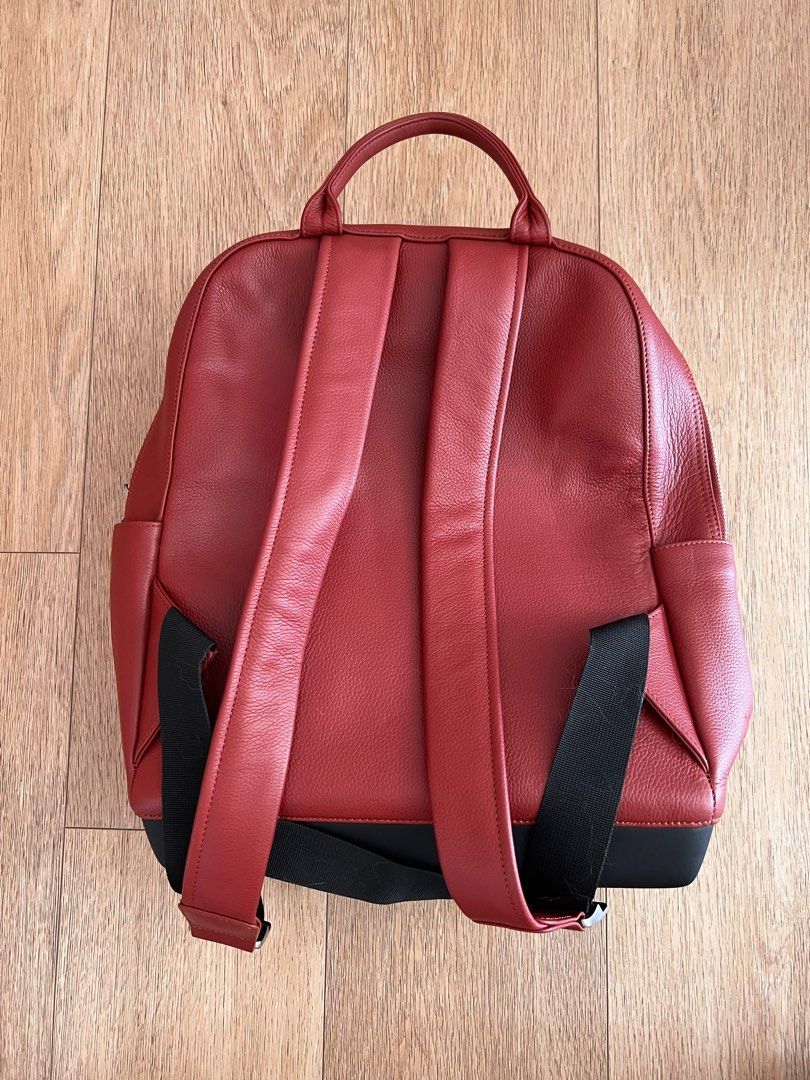 Moleskine Leather Laptop Backpack, Women's Fashion, Bags & Wallets