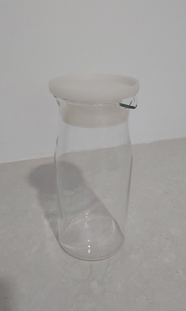 Muji Glass Tumbler/ Jar (750ml), Furniture & Home Living, Kitchenware