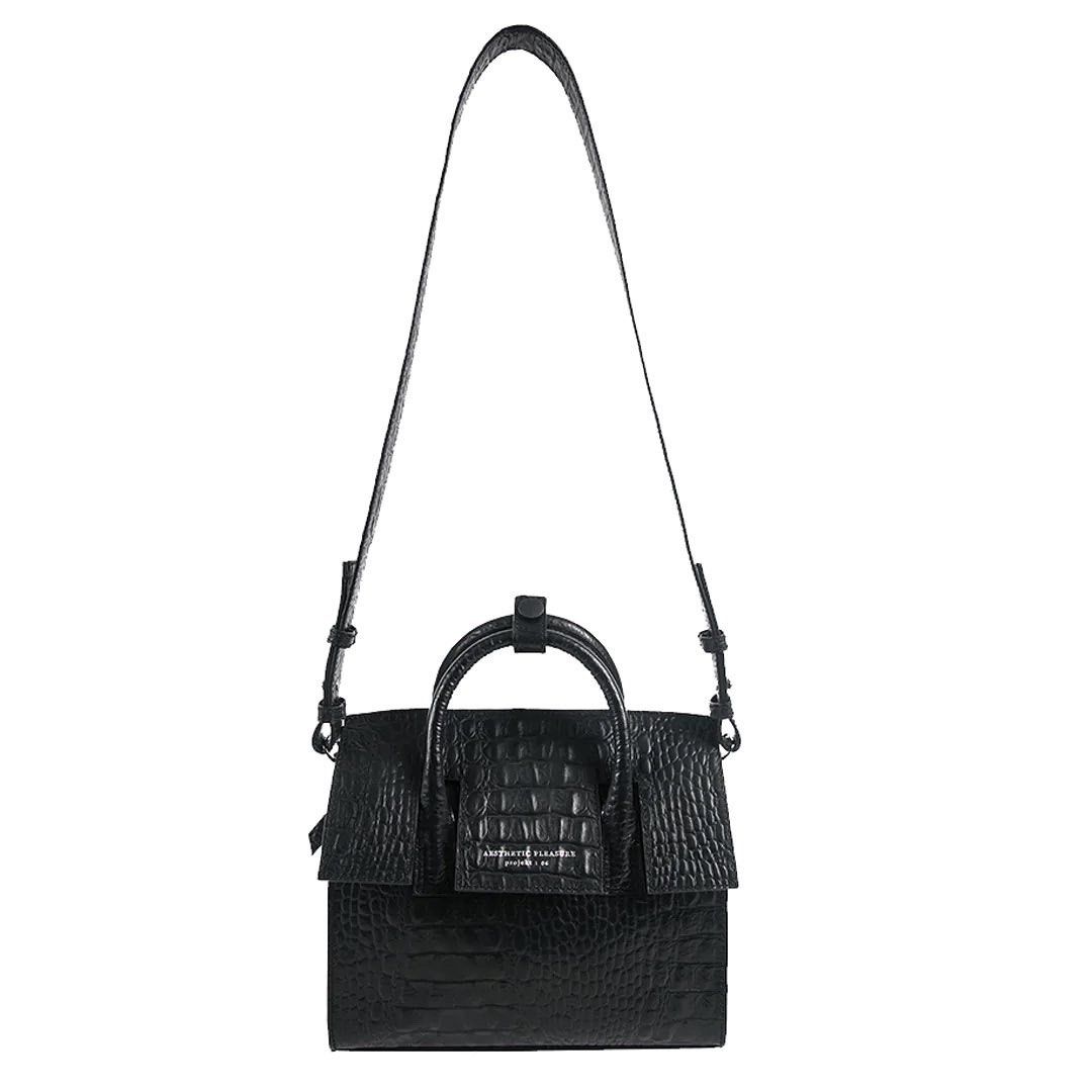 [NEW] Aesthetic Pleasure Mini Isolation Croc Black, Fesyen Wanita, Tas
