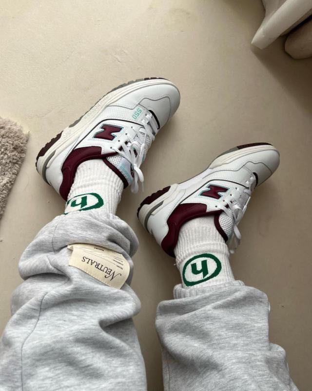 New balance 550 burgundy online