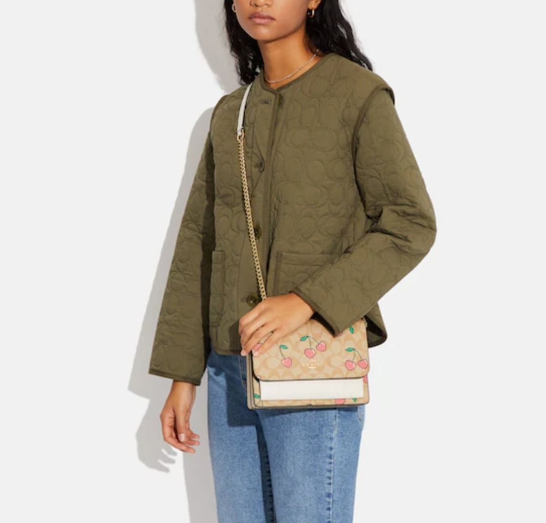 Marlow turnlock chain crossbody deals in colorblock signature canvas