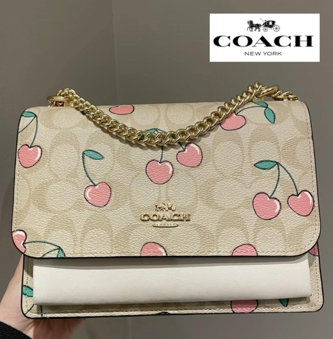 Coach purse with cherries sales