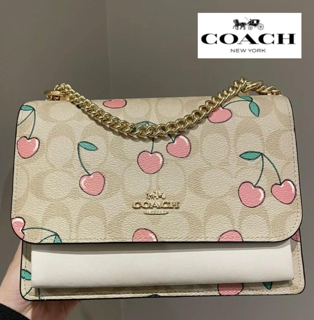 Coach cherry cheap bag