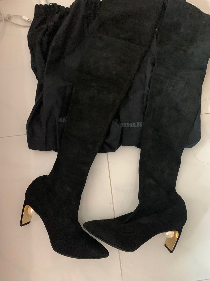 Nicholas kirkwood over outlet the knee boots