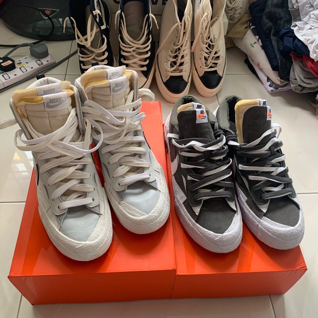 Sacai Nike Blazer Mid White PRICE DROP Men s Fashion Footwear Sneakers on Carousell