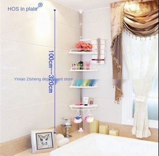 Mosodo Bathroom Shelf Organizer Shower Storage Rack Black Corner