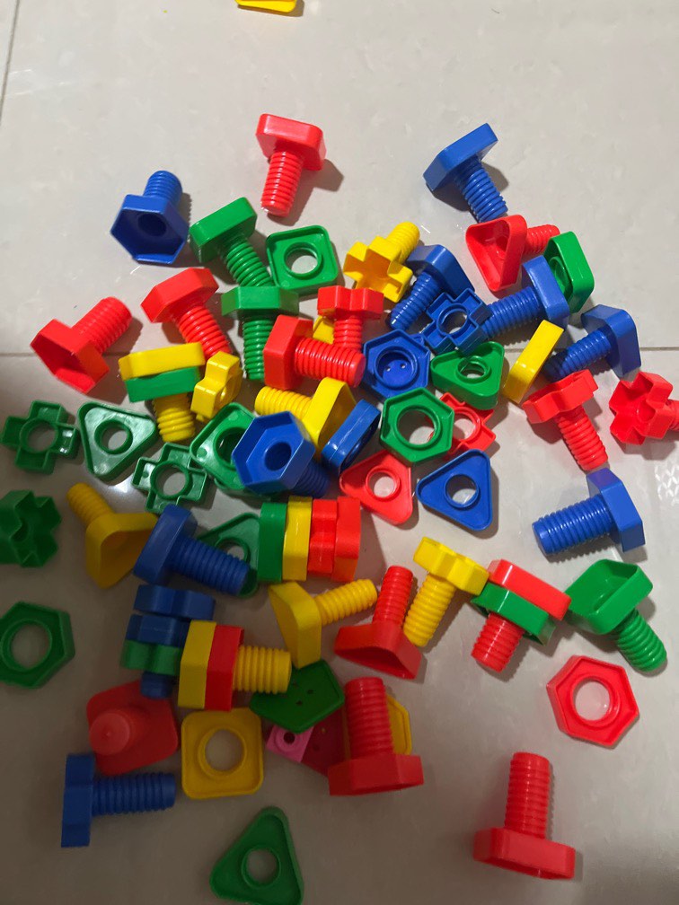 Nuts & Bolts Activity, Hobbies & Toys, Toys & Games on Carousell