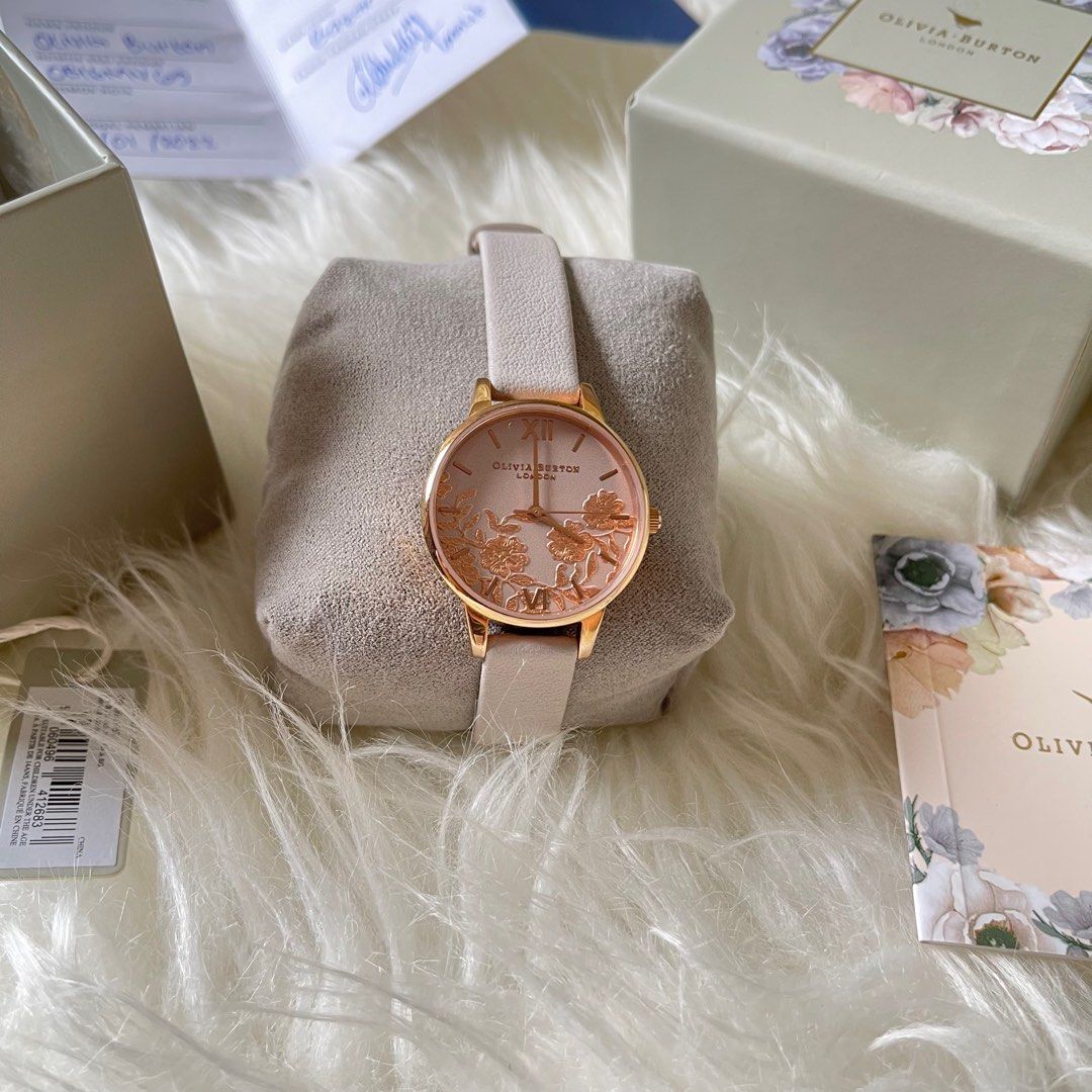 Olivia Burton Midi Lace Detail Blush Rose Gold