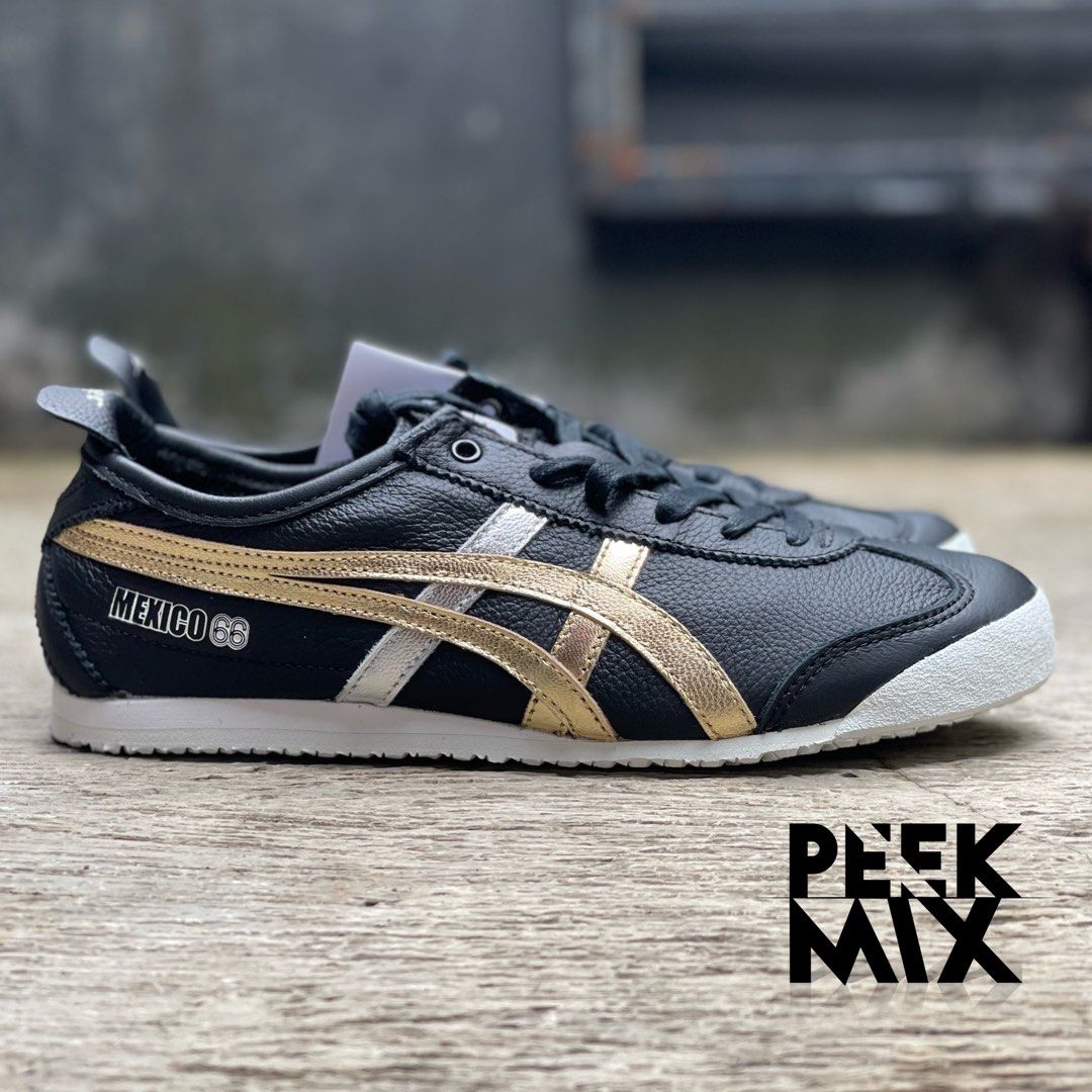 Onitsuka tiger mexico 66 black gold 2025