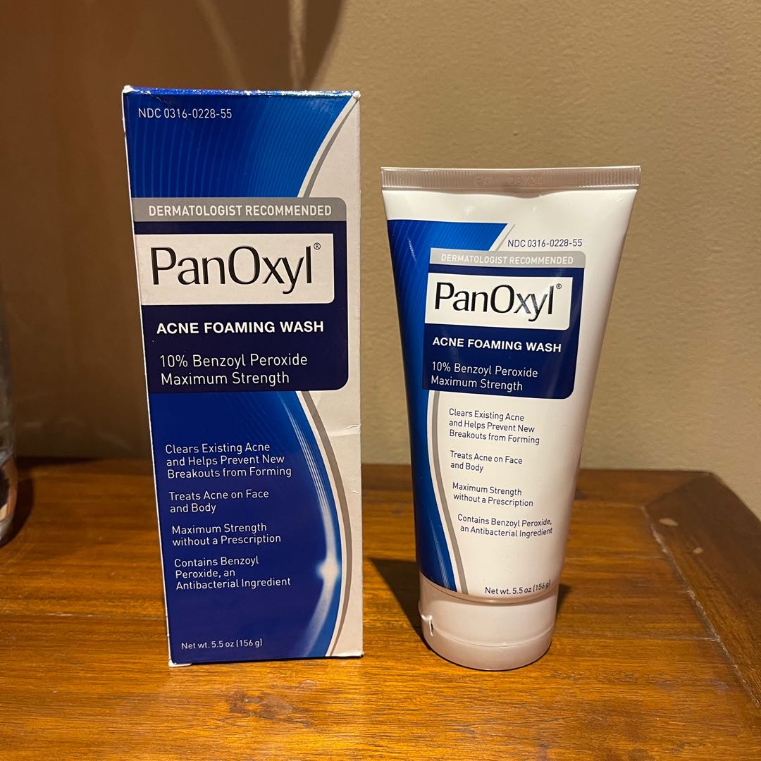 PanOxyl Acne Foaming Wash Benzoyl Peroxide 10 Maximum Strength