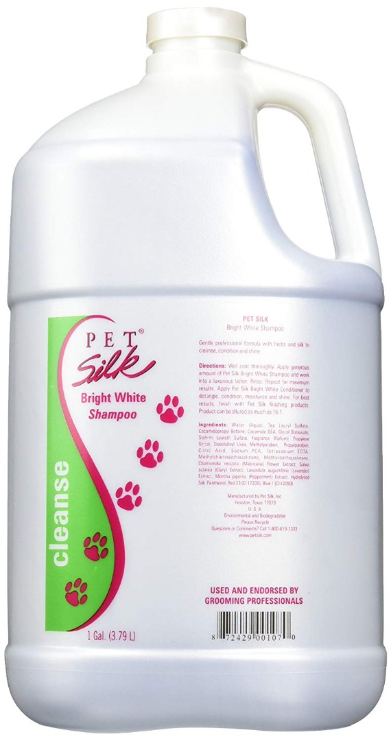 PETSILK Bright White Shampoo For Pets (1 Gallon), Pet Supplies, Health
