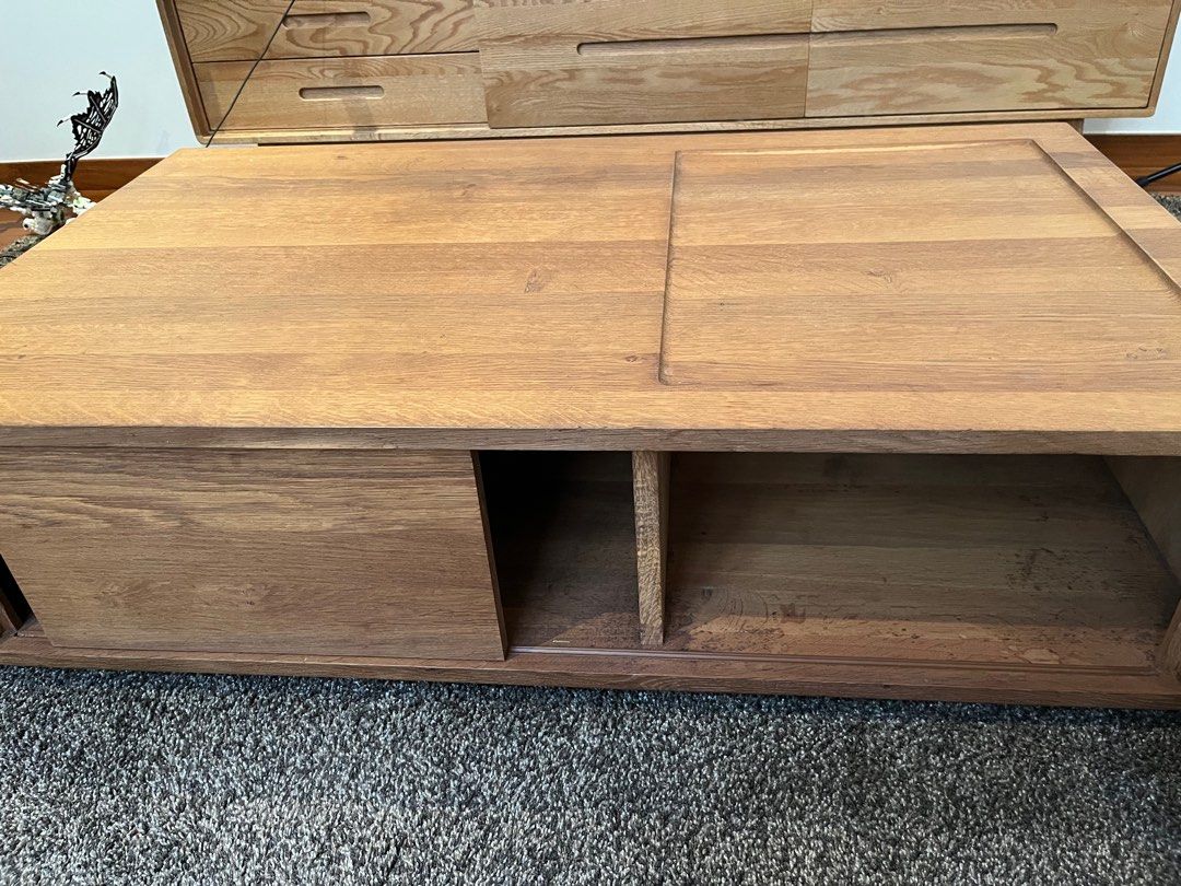 Preloved wood coffee table, Furniture & Home Living, Furniture, Tables