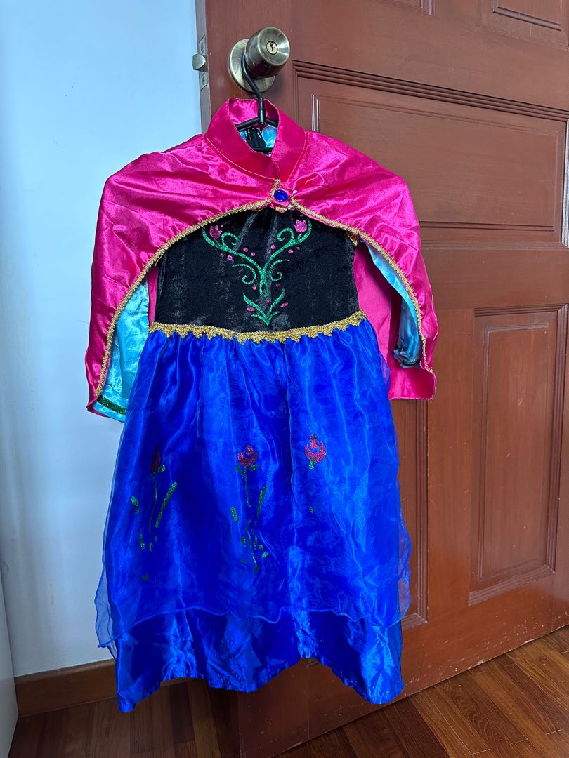 Princess Anna Frozen Dress (with Cape), Babies & Kids, Babies & Kids