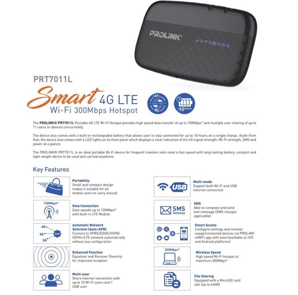 Prolink PRT710L router, Mobile Phones & Gadgets, Mobile & Gadget