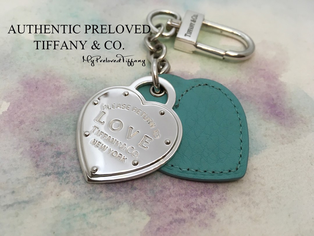 Tiffany heart keychain hot sale