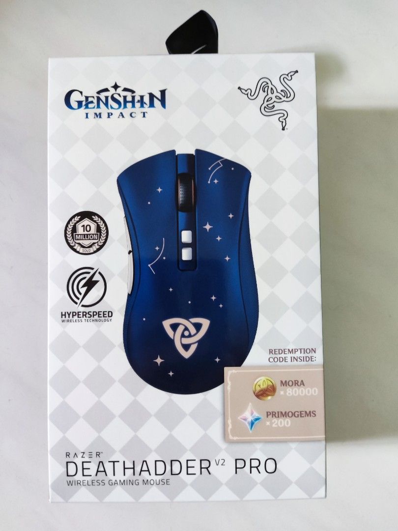 Razer Deathadder V2 Pro - Genshin Impact, Computers & Tech, Parts 
