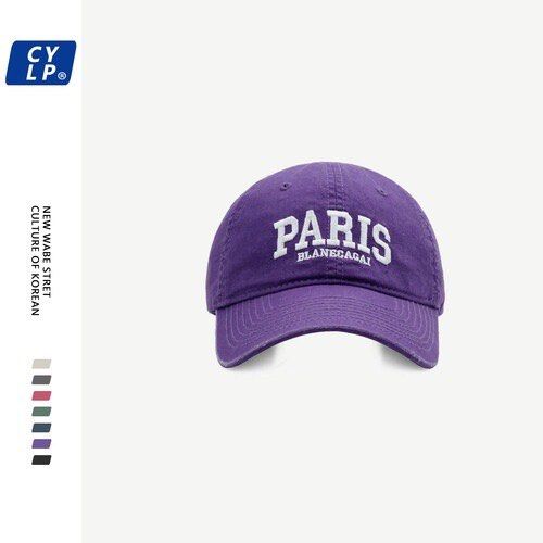  Men Women Letter Embroidered Baseball Cap, Cotton