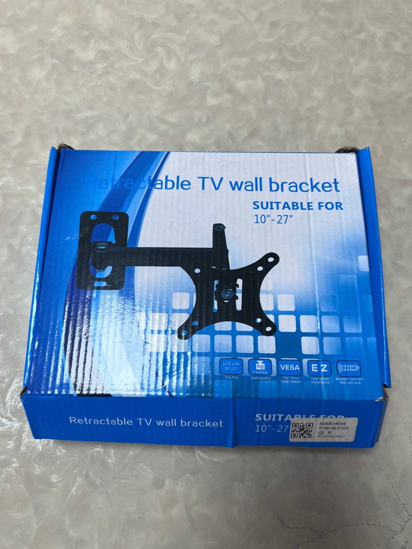 BNIB Retractable TV Wall Mount (TV Bracket), TV & Home Appliances, TV