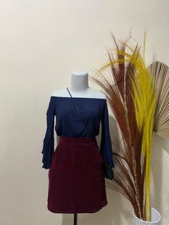 Sabrina top navy