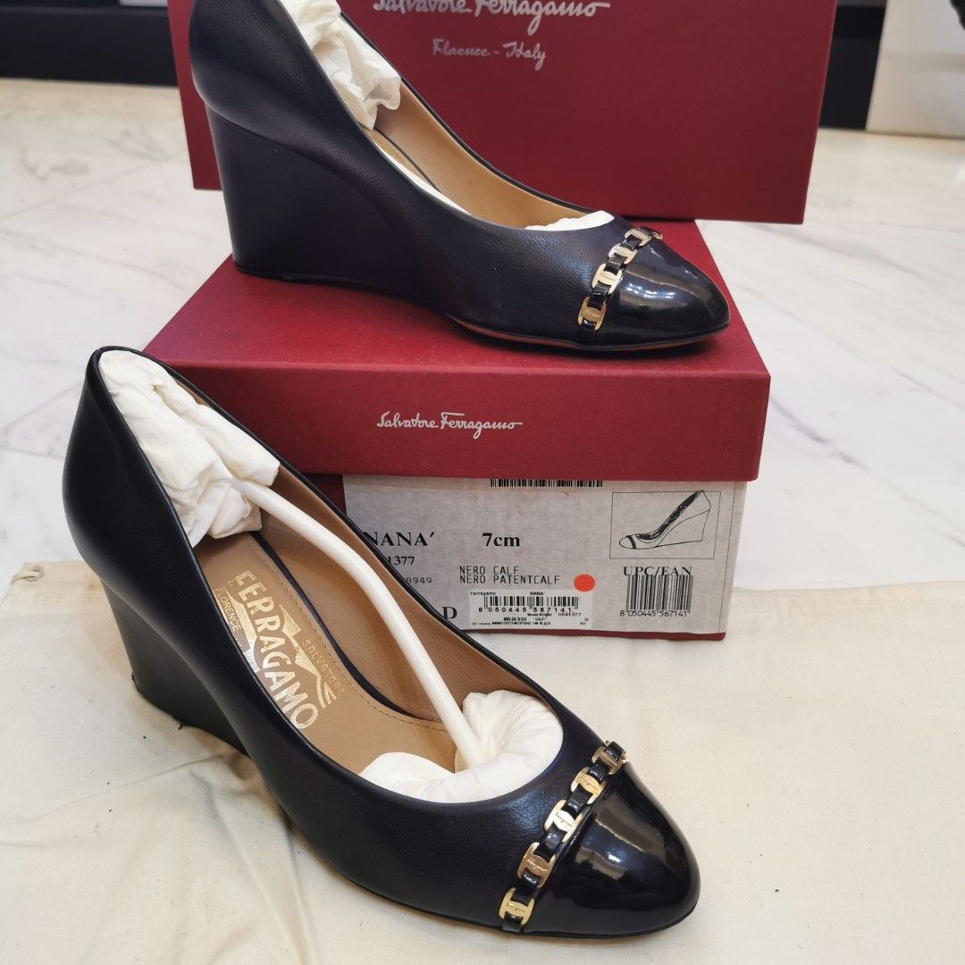 Salvatore ferragamo deals wedge shoes