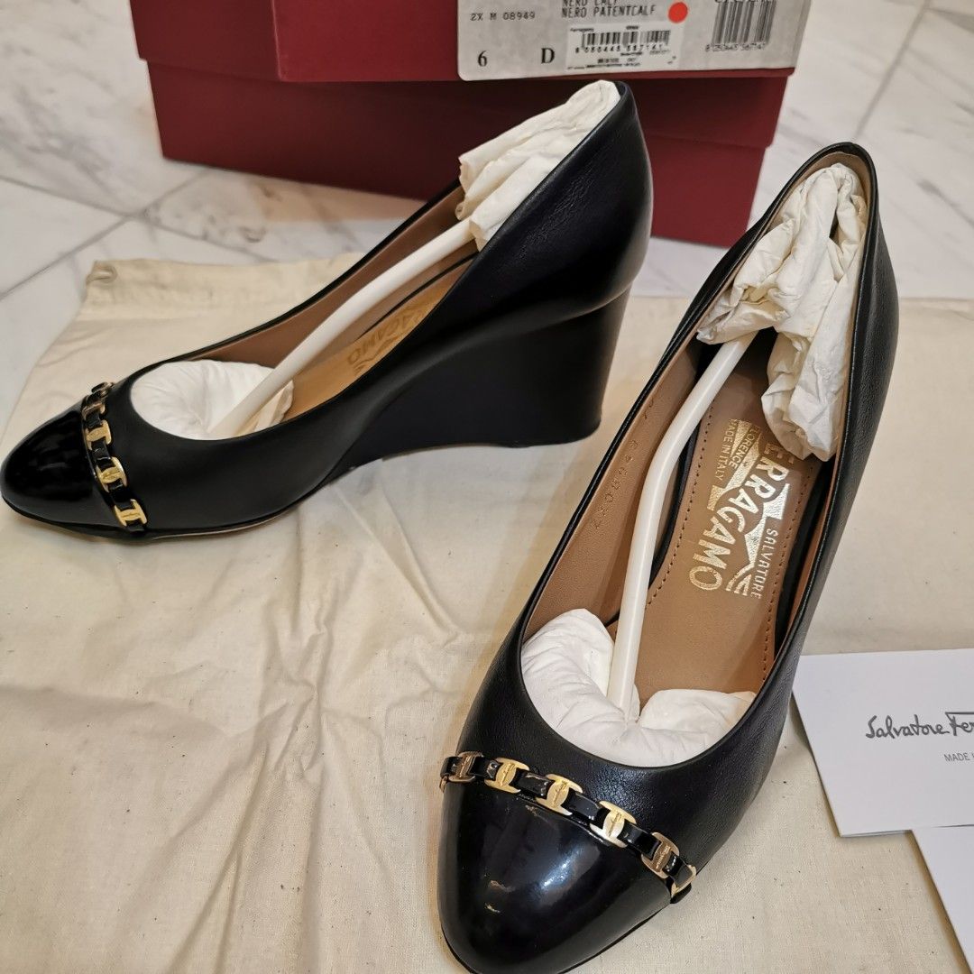 Salvatore ferragamo wedge best sale shoes