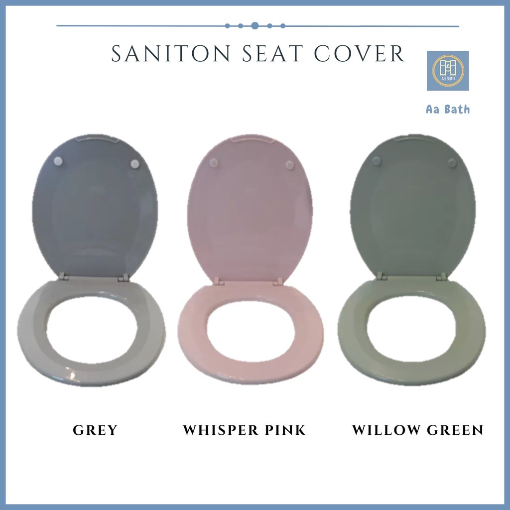 Saniton Toilet Bowl Seats Covers (Singapore) Colour Seat Cover white