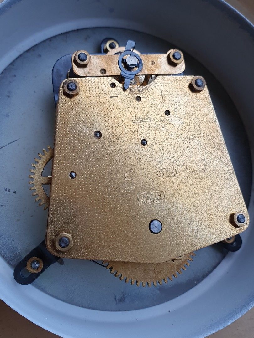 SERVICED GERMAN Wehrle wall clock Rare manual wind retro manual wind