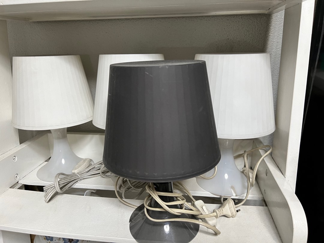 Set of 4 IKEA table top lamps, Furniture & Home Living, Lighting & Fans