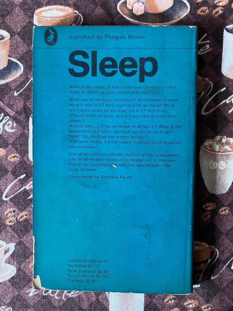 Sleep Study VINTAGE Psychology Science Book by Ian Oswald 1966, Hobbies