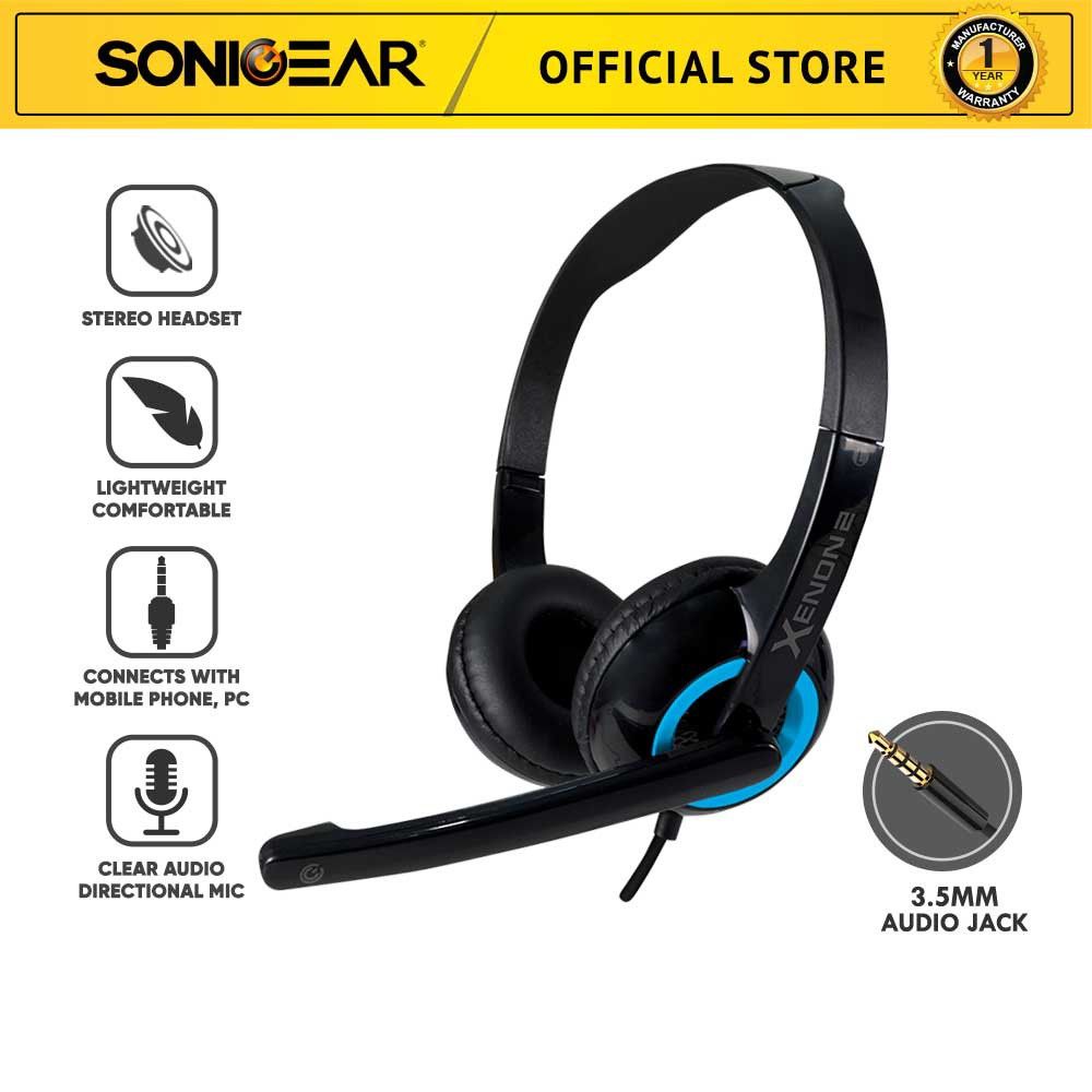 SonicGear Xenon 2 Headphones Audio Headphones Headsets on