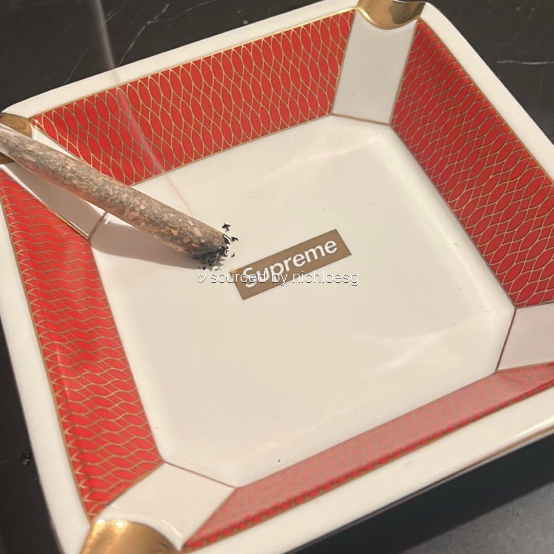 Supreme  Small Ashtray  Red