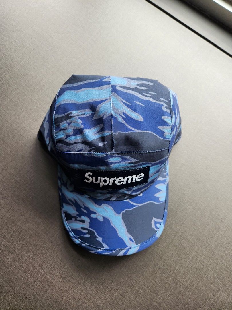 Supreme tiger camo reflective camp cap Men s Fashion Watches Accessories Caps Hats on Carousell