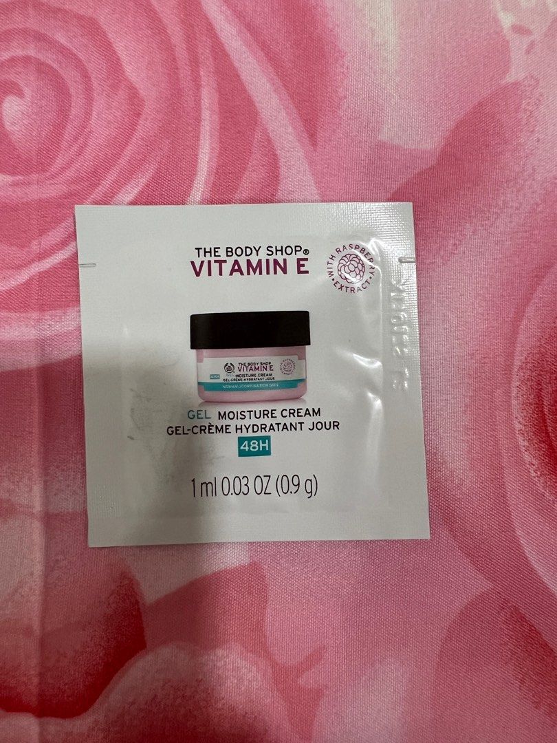 the body shop vitamin e gel moisture cream sample, Beauty & Personal