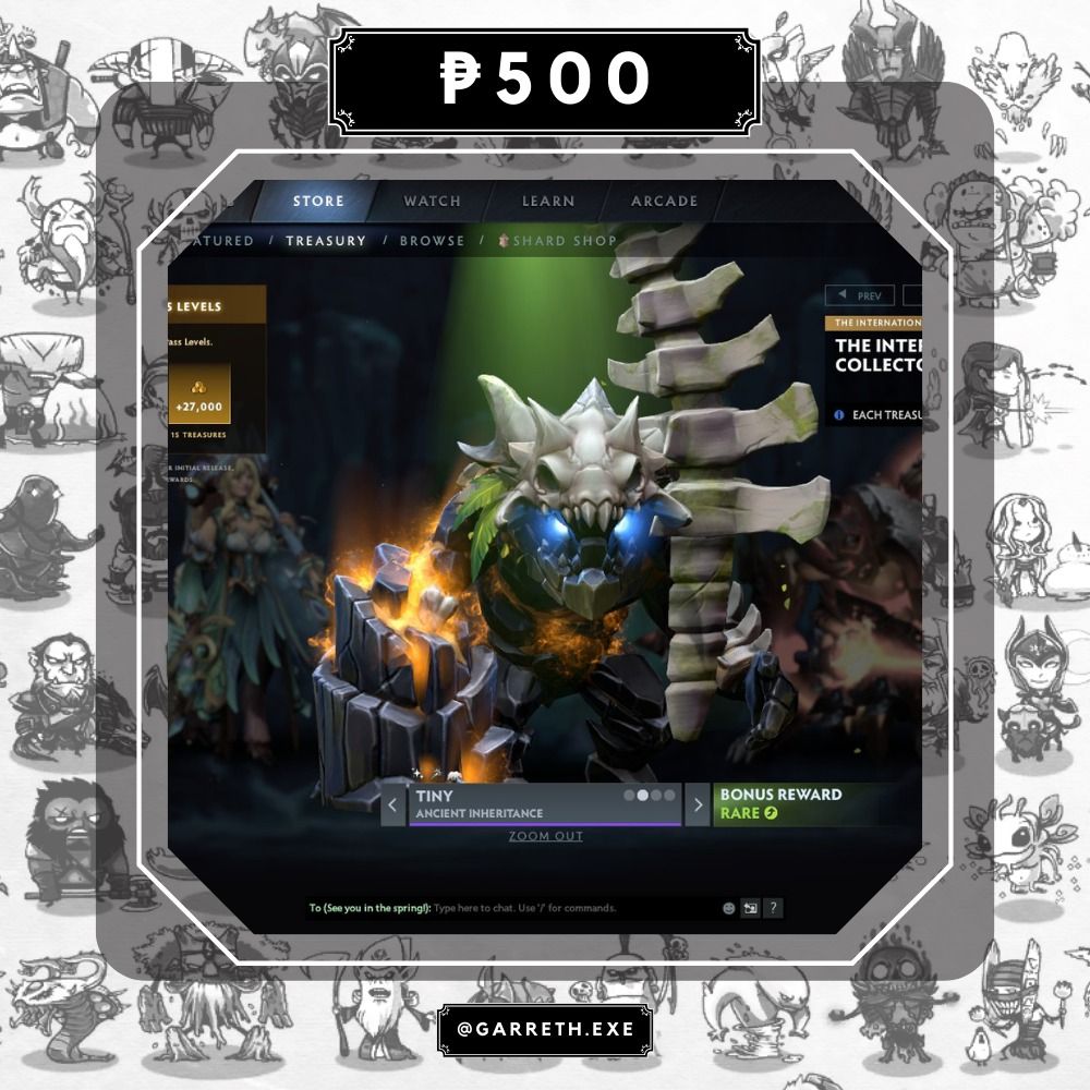 [DOTA] The International 10 Collector's Cache - Tiny (rare), Video ...