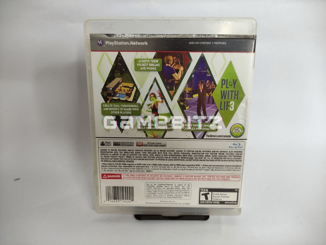 The Sims 3 Sony PS3 Game (Category: PlayStation) located in Tarlac. Submitted by gamebitzph (Listing ID 1206308827, Image 3). Description: The Sims 3 for Sony Playstation 3 Complete with inserts Pre-owned/Used Disc only has minimal scratches but was tested and working location: Tarlac area shipping: J&T or LBC (payment first via gcash or bank account. buyer will shoulder the shipping fee) COD is also available Message us for any inquiries, more d