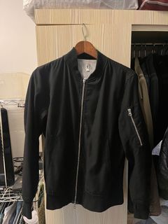Tk 黑色ma-1夾克防風日系合版百搭 s號