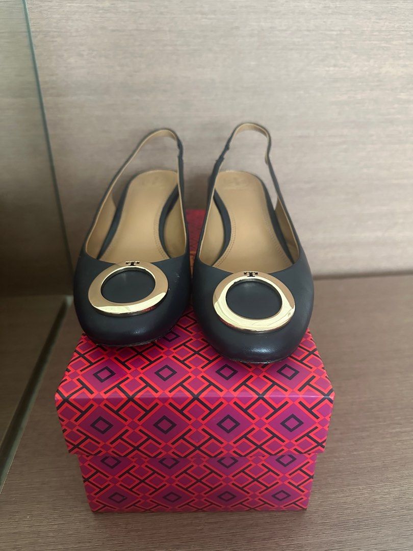 Tory Burch Caterina 45mm Slingback Nappa Leather