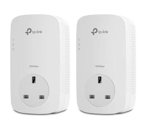 TPLink TL-PA8010P AV1200 Gigabit Passthrough Powerline Starter Kit