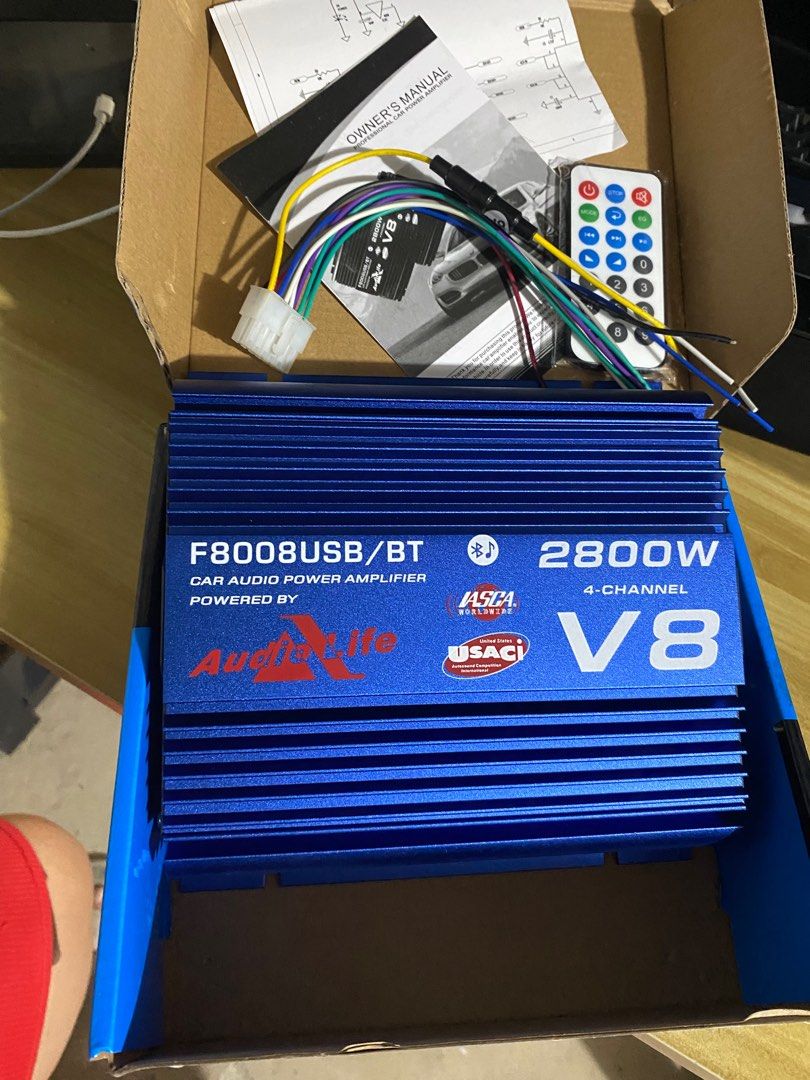 V8 Car Amplifier, Audio, Soundbars, Speakers & Amplifiers on Carousell