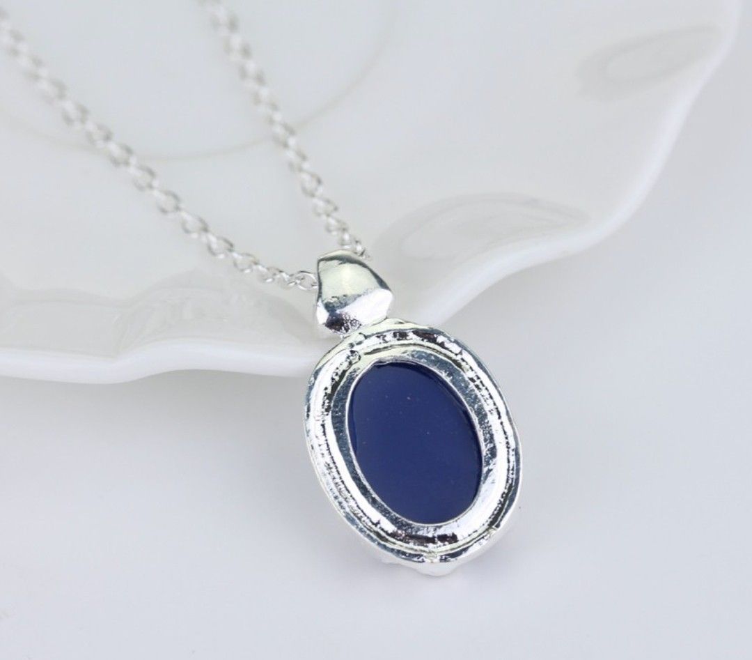 Buy PPX Daywalking Katherine Necklace Pendant Charm Necklace-Royal Blue and Vampire  Diaries Daylight Walking Signet Damon's Ring for Fans, with Transparent Box  at Amazon.in
