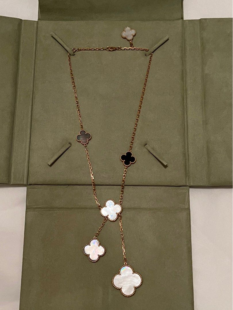 Van cleef shop 6 motif necklace